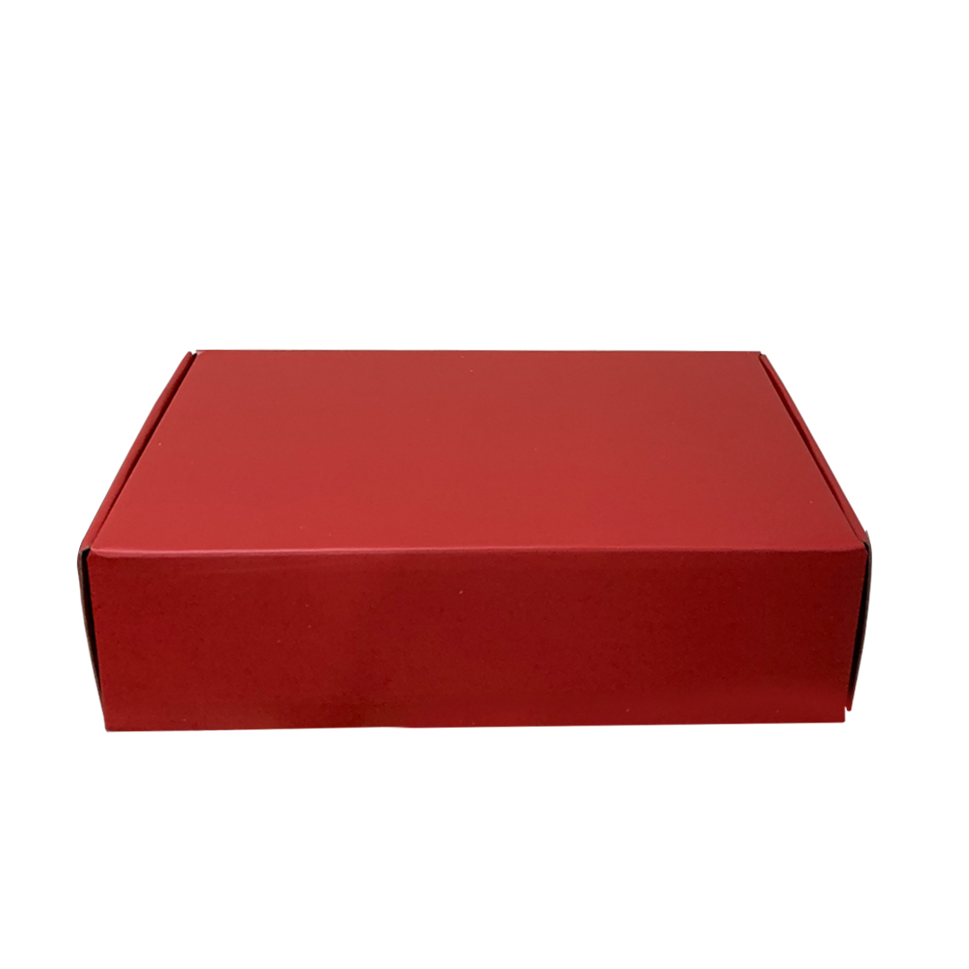 Rote Wellpappe-E-Commerce-Box